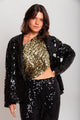 Blazer Bordado Sole - Preto Blazer Joulik 