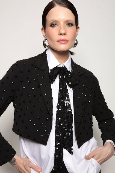 Blazer Curto Bordado Spot Blazer Joulik 