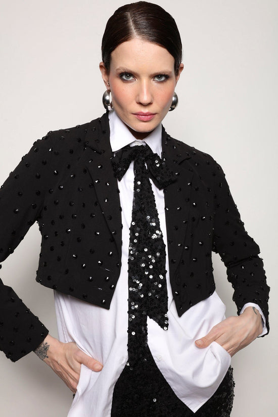 Blazer Curto Bordado Spot Blazer Joulik 