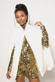 Blusa Gola Alta Bordada Luna - Dourado Blusa Joulik 