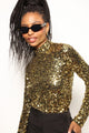 Blusa Gola Alta Bordada Luna - Dourado Blusa Joulik 