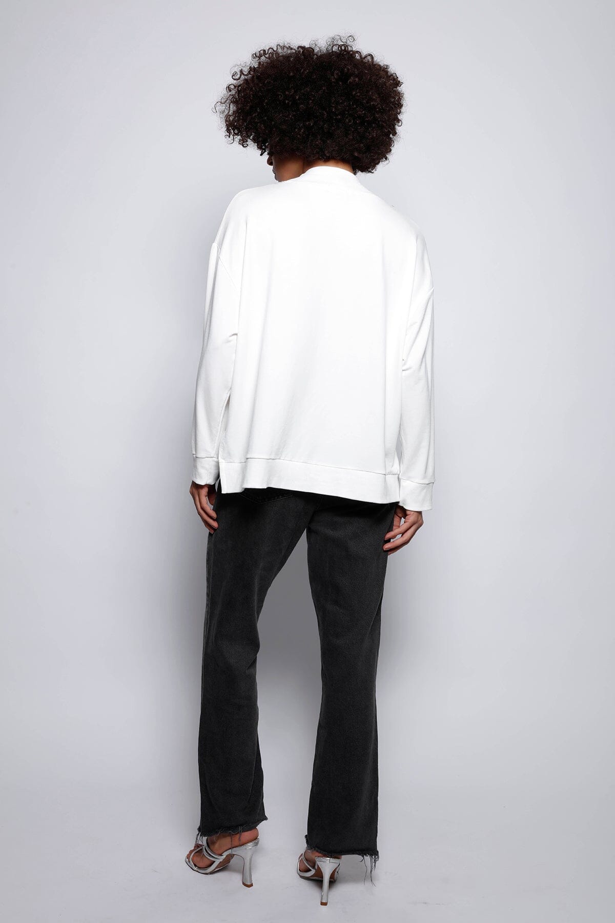 Blusa Manga Longa Bordada Lily Off White Blusa Joulik 