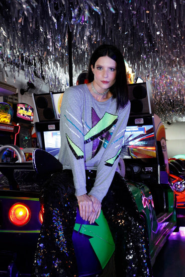 Blusa Manga Longa Bordada Otto - Mescla Blusa Joulik 