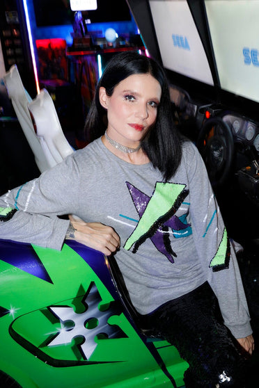 Blusa Manga Longa Bordada Otto - Mescla Blusa Joulik 