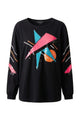 Blusa Manga Longa Bordada Otto Preto Blusa Joulik 