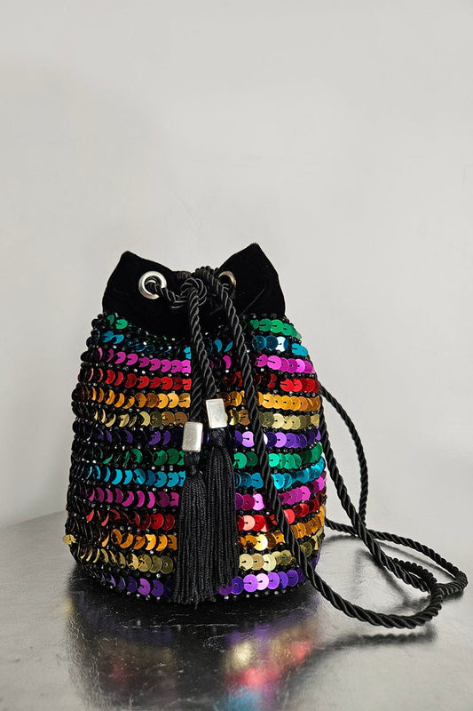 Bolsa Bordada Rainbow - Colorida Acessórios Joulik 
