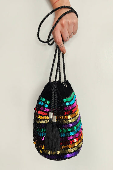 Bolsa Bordada Rainbow - Colorida Acessórios Joulik 