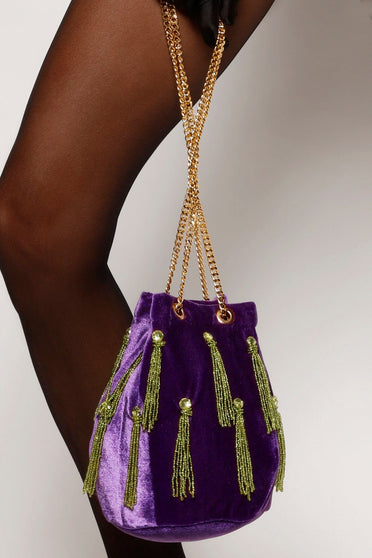 Bolsa Bordada Tassel - Roxa SEM PREÇO E SKU (Cópia) (Cópia) Acessórios Joulik 