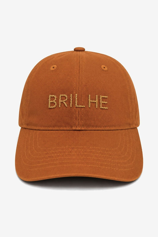 Boné Bordado Brilhe Caramelo Acessórios Joulik 