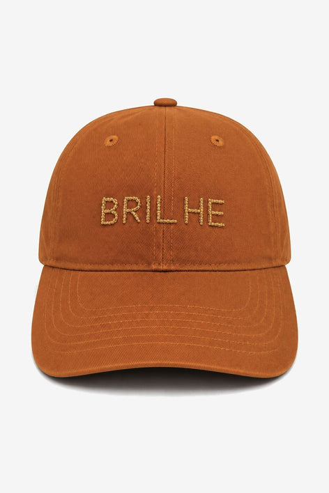 Boné Bordado Brilhe Caramelo Acessórios Joulik 
