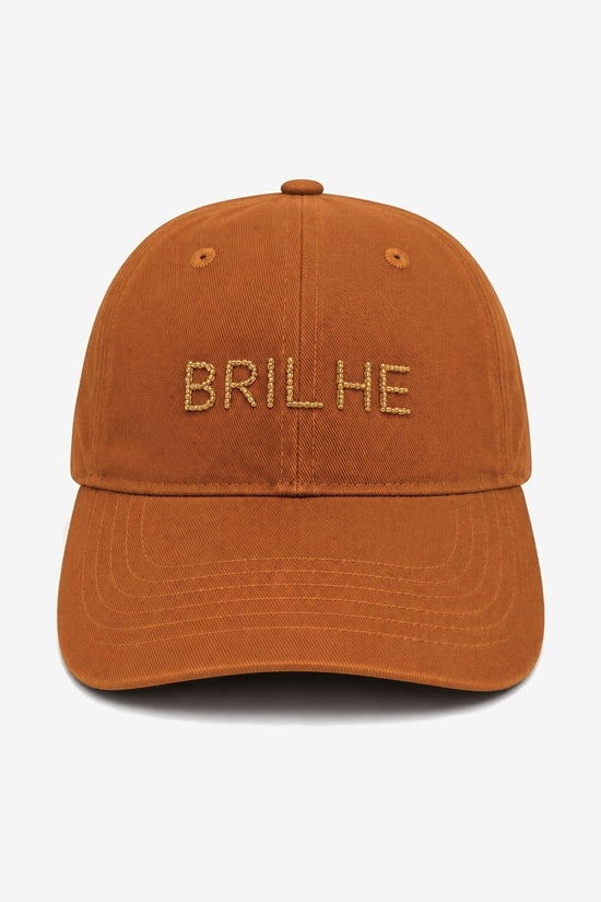 Boné Bordado Brilhe Caramelo Acessórios Joulik 