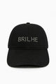 Boné Bordado Brilhe Preto Acessórios Joulik 