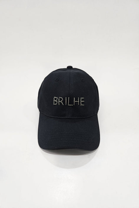Bone Bordado Brilhe - Preto Acessórios Joulik 