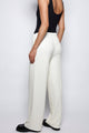 Calça Reta Bordada Luna Off White Calça Joulik 