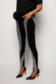 Calça Skinny Bordada Zinia - Preto Calça Joulik 