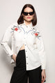 Camisa Bordado Cisne - Off White Camisa Joulik 