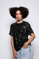 Camiseta Bordada Eris Preta T-Shirt Joulik 