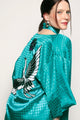 Kimono Bordado Grou - Verde Kimono Joulik 