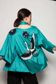Kimono Bordado Grou - Verde Kimono Joulik 