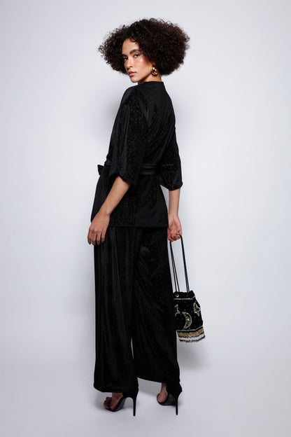 Kimono Veludo Velis Preto Kimono Joulik 
