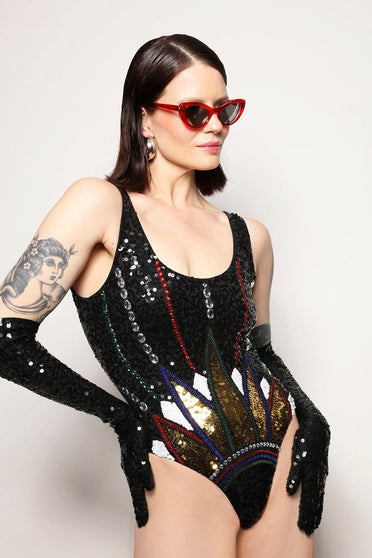 Luva Bordada Luna - Preto Luva Joulik 