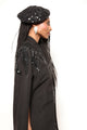 Poncho Bordado Goth - Preto Jaqueta Joulik 