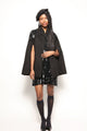 Poncho Bordado Goth - Preto Jaqueta Joulik 