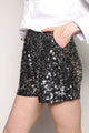 Shorts Bordado Luna - Grafite com Prata Shorts Joulik 