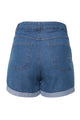 Shorts Jeans Bordado Arabesco - Azul Shorts Joulik 