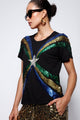 T-shirt Bordada BR Preto T-Shirt Joulik 