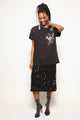 T-shirt Bordada Fiore - Preto T-Shirt Joulik 