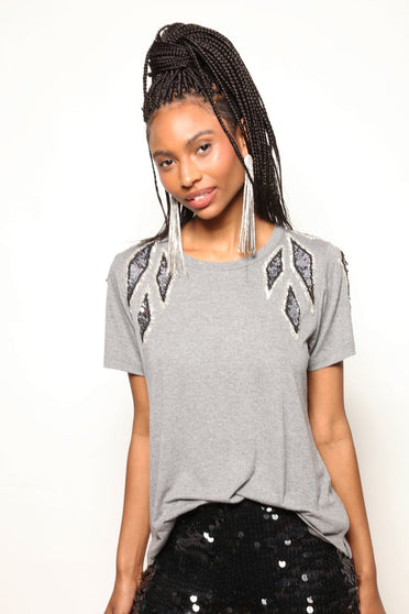 T-shirt Bordada Losan - Mescla T-Shirt Joulik 