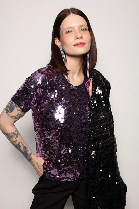 T-shirt Bordada Sole Rosa Claro T-Shirt Joulik 