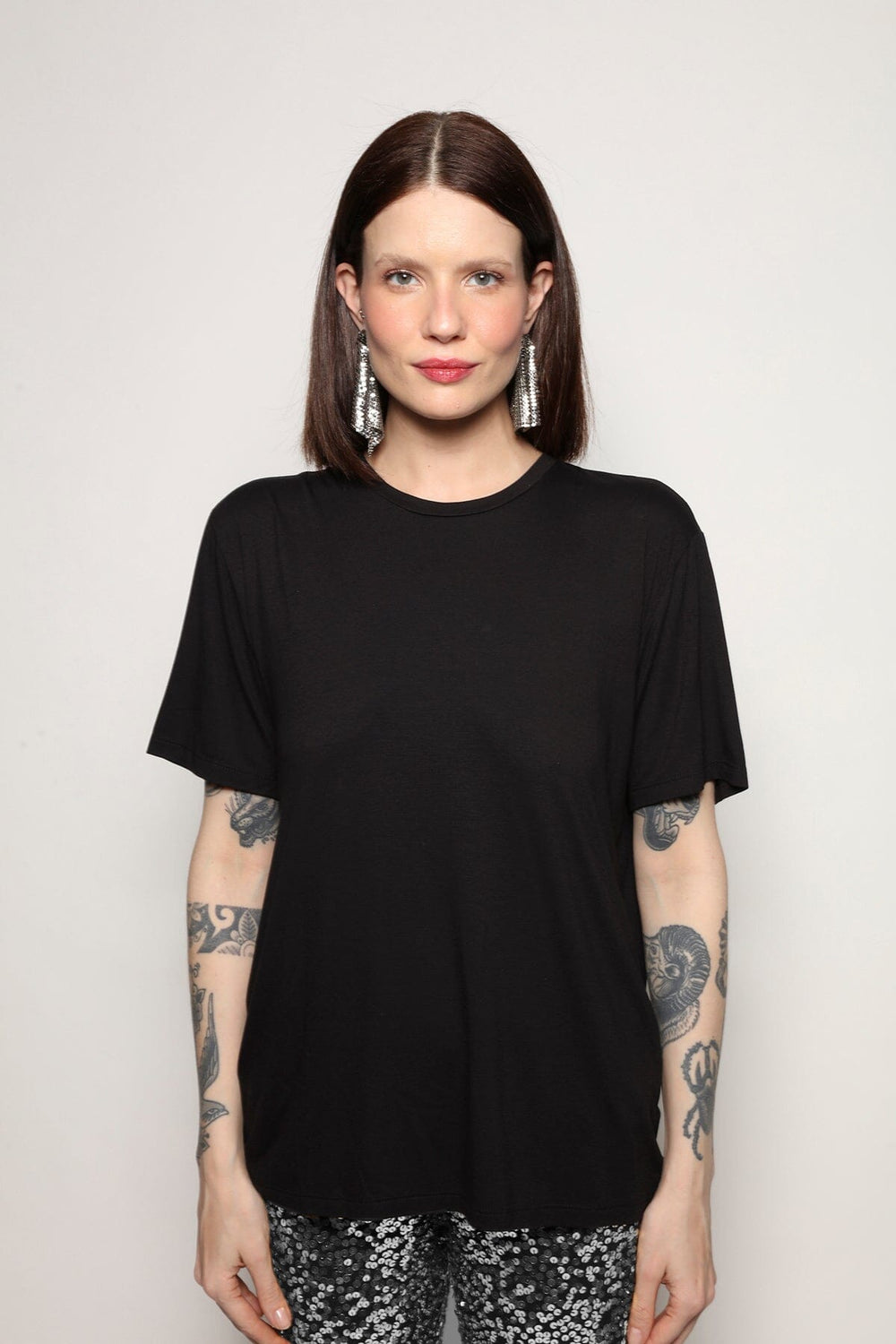 T-shirt Uni Basik Preta