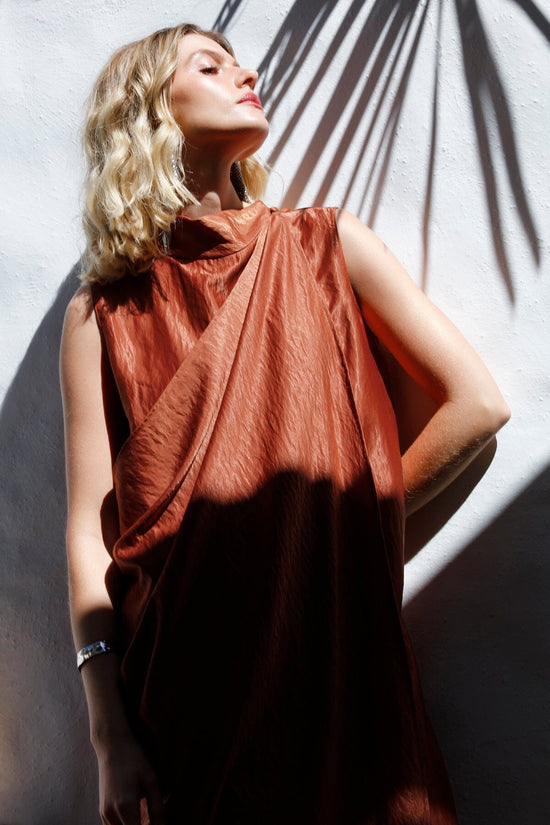 Vestido Longo Básico Sonia Terracota 1 